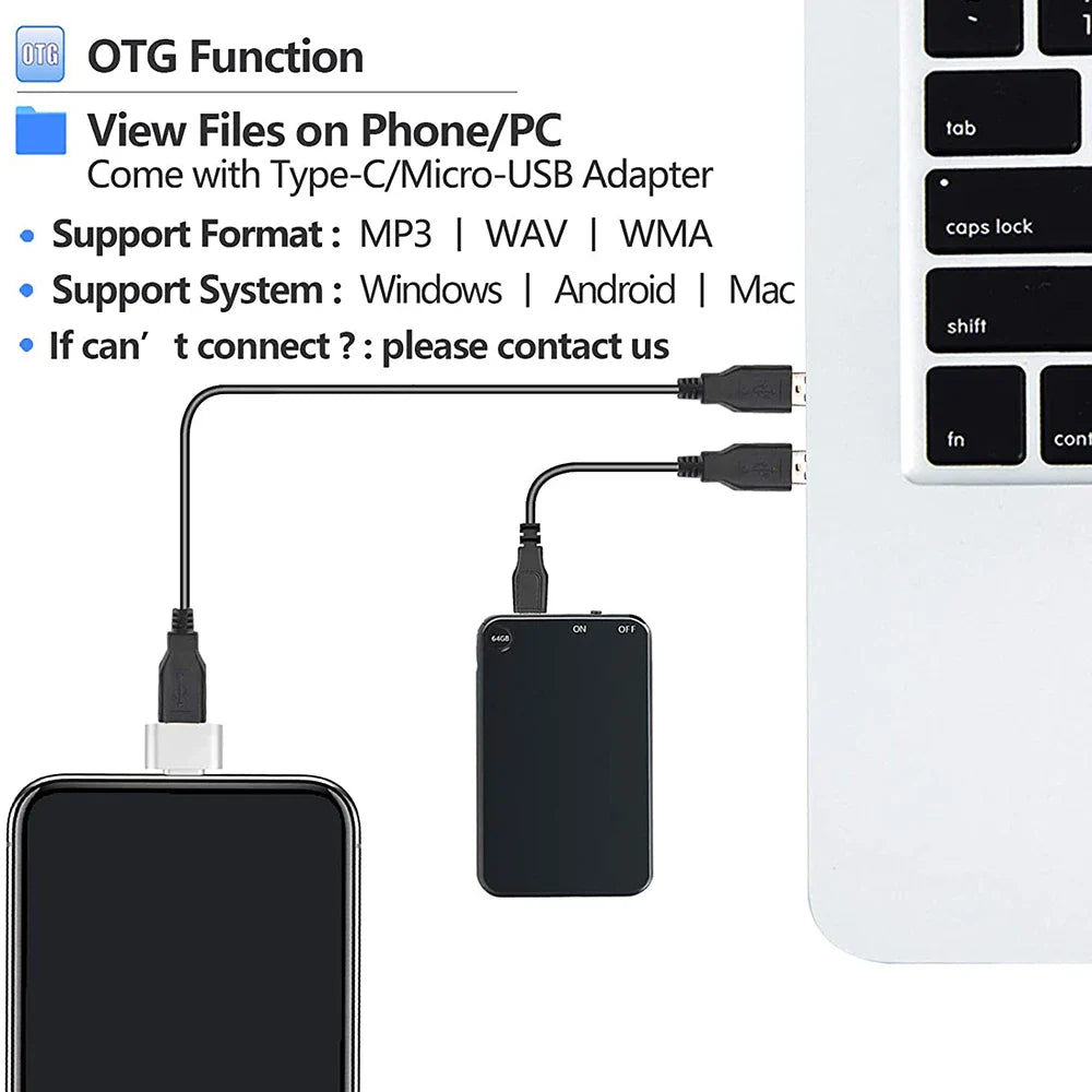 Thin Digital Voice Recorder