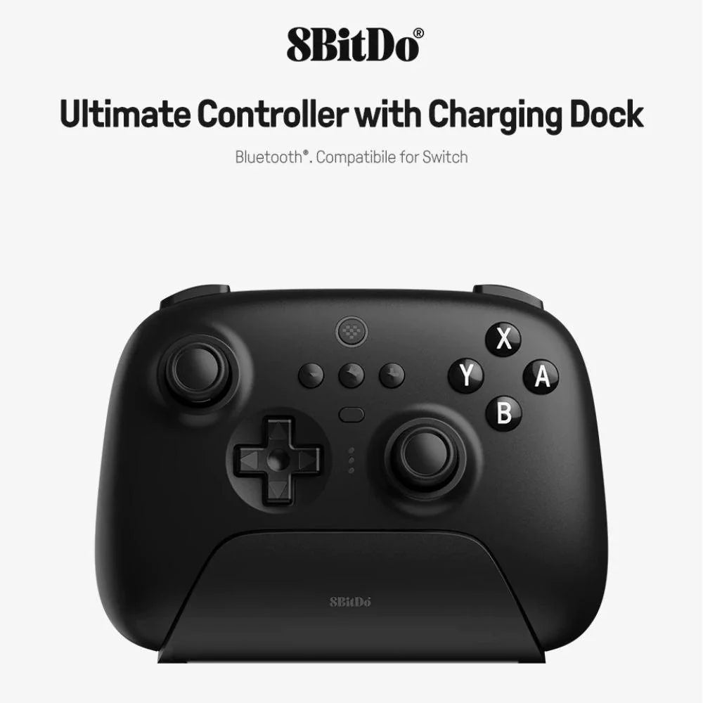 Ultimate Bluetooth 2.4G Gaming Controller with Charging Dock: for Switch, Windows PC, Steam, Android, Ios